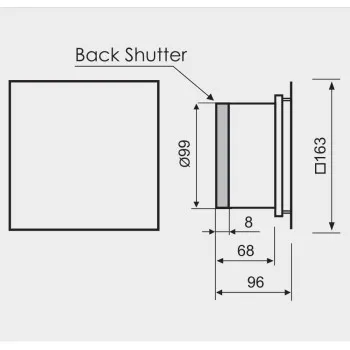 MMotors JSC Sadzīves ventilators MMP D100 169B-ZG, balts/zelta