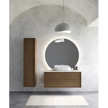 Kame HOME Skapītis zem virsmas 100x46cm, brūns ozolkoka finierējums