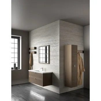 Kame RUSTIC Vannas istabas augstais skapis 160 x 35.2 cm, dūmota ozolkoka finierējums