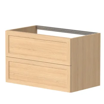 Kame RUSTIC Skapītis zem izlietnes 80x46cm, balināts ozolkoka finierējums