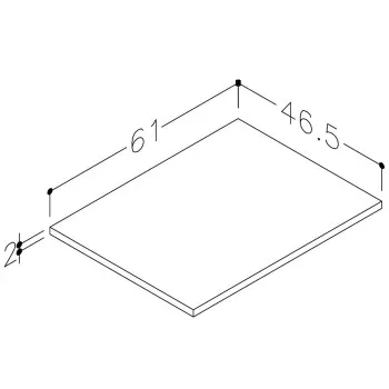 Kame DECTON Darba virsma 61cm, WP/6-3/D21