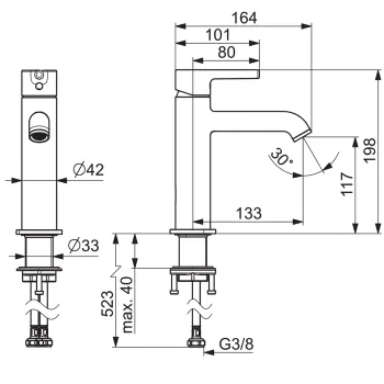 ORAS OPTIMA Style Izlietnes jaucējkrāns 2605FH