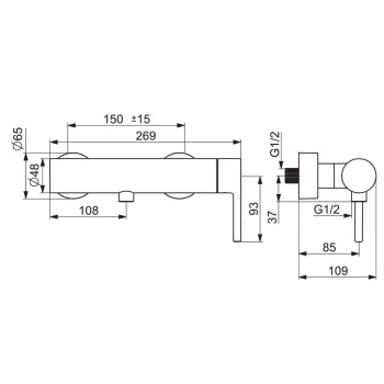 ORAS OPTIMA Style Dušas jaucējkrāns, 2660HU