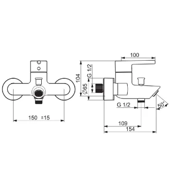 Vannas / Dušas maisītājs ORAS OPTIMA  2640AU