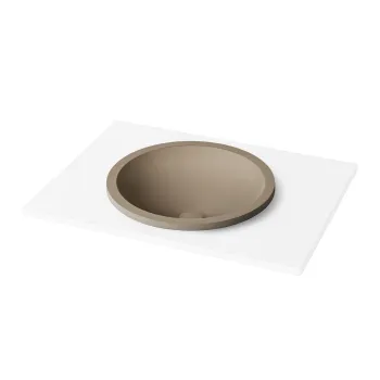 Izlietne PAA ROUND IN SilkStone Ø 440mm matte caffe latte Izlietne PAA ROUND IN SilkStone Ø 440mm matte caffe latte