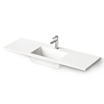 Izlietne PAA LOTO MINI Akmens masas 1200x400mm, Balta Izlietne PAA LOTO MINI Akmens masas 1200x400mm, Balta