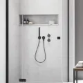 Radaway Dušas stūris kvadrātveida Essenza New Black KDJ+S1 100x100 L