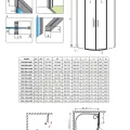Radaway Pusapaļa dušas kabīne IDEA Black PDD 100x100cm