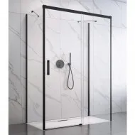 Radaway Dušas stūris taisnstūra Idea Black KDJ+S 90x100x90cm, 90/100R/90BL