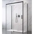 Radaway Dušas stūris taisnstūra Idea Black KDJ+S 80x100x80cm, 80/100L/80BL