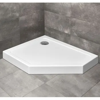 Radaway Dušas paliktnis Doros PT E Compact Piecstūrveida 100x80 L, balts