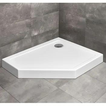Radaway Dušas paliktnis Doros PT E Compact Piecstūrveida 80x100 R, balts