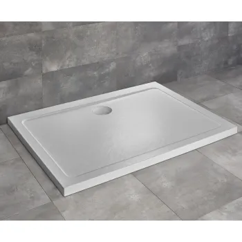 Radaway Taisnstūra dušas paliktnis DOROS D 100x80cm, balts akmens