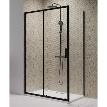 Radaway Dušas kabīne taisnstūra Premium PRO Black KDJ+S 100Lx80 cm