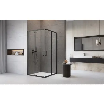 Radaway Dušas stūris kvadrātveida Premium Pro Black KDD 100x100cm