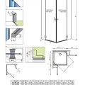 Radaway Dušas stūris kvadrātveida Torrenta KDD 80x80