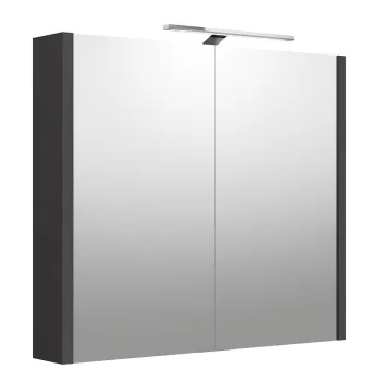 RB URBAN Vannas istabas spoguļskapītis ar LED apgaismojumu 78 cm, 2002505