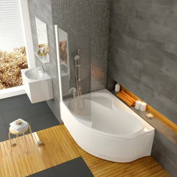 Ravak Stūra vanna ROSA II 150x105 L Akrila, Balta