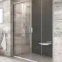 RAVAK Blix Bīdāmas dušas durvis BLDP4 120cm, satīns/caurspīdīgs