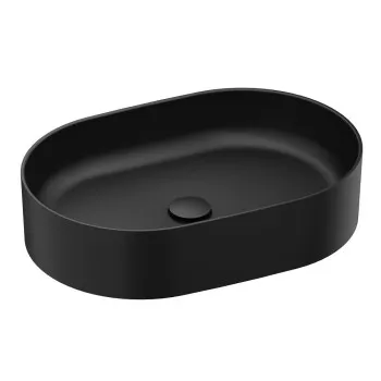 Ravak Ceramic 550 O Slim Vannas istabas izlietne 55x37cm, melna matēta