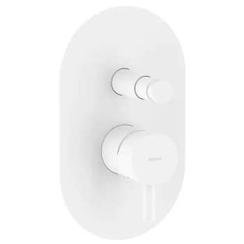 RAVAK ESPIRIT Iebūvējamais vannas/dušas jaucējkrāns ES 061.10WV O2, balts matēts