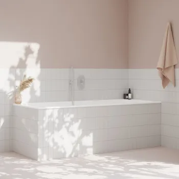 RAVAK ESPIRIT Iebūvējamais vannas/dušas jaucējkrāns ES 061.10WV O2, balts matēts