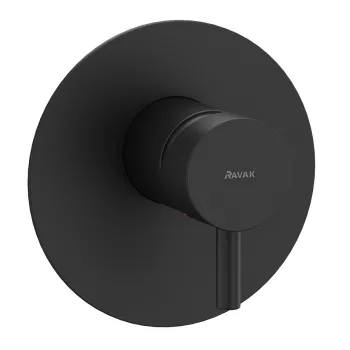 RAVAK ESPIRIT Iebūvējamais dušas jaucējkrāns ES 062.20BLM O1, melns matēts