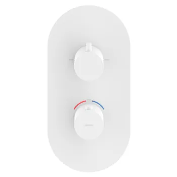 Vannas / Dušas maisītājs Ravak Espirit ar Termostatu iebūvējams ES 063.10WV.O2RB07C, balts matēts