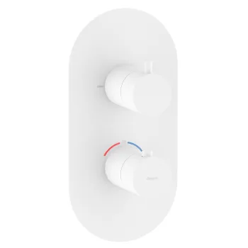 Ravak Espirit Termostata vannas/dušas jaucējkrāna virsapmetuma daĮa ES 063.10WV.O2RB07C, balts matēts