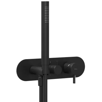 Ravak Espirit Vannas/dušas jaucējkrāna virsapmetuma daĮa ES 065.20BLM.O2RB07D, melns matēts