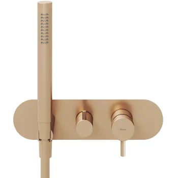 Ravak Espirit Vannas/dušas jaucējkrāna virsapmetuma daĮa ES 065.60RGB.O2RB07D, matēts rozā zelts