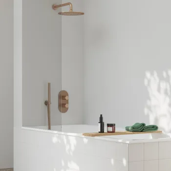 Vannas / Dušas maisītājs Ravak Espirit ar Termostatu iebūvējams  ES 067.60RGB.O3RB07C, rozā zelts