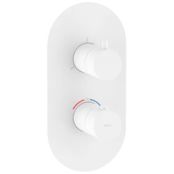 Ravak Espirit Termostata vannas/dušas jaucējkrāna virsapmetuma daĮa ES 067.10WV.O3RB07C, balts matēts