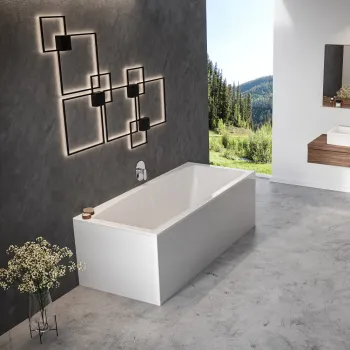 RAVAK Vanna FORMY 02 SLIM 180x80, Akrila, Balta C891300000