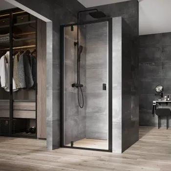 RAVAK NEXTY Dušas durvis NDOP1 80 cm, melns/melns