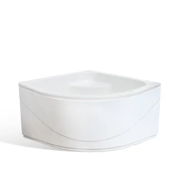 Roth Dušas paliktnis pusapaļš VIKI LUX 800x800, balts