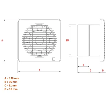 S&P Ventilators FUTURE 100 HT, mitruma sensors, 0201142