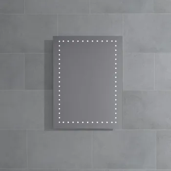 Stikla Serviss Spogulis ar LED apgaismojumu LILLY 60x60cm