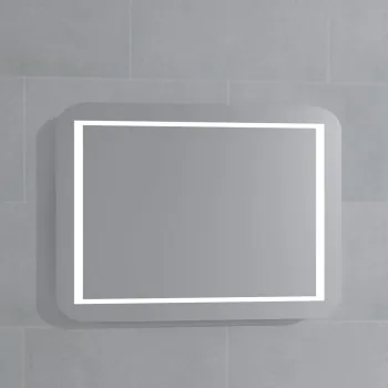 Stikla Serviss Spogulis ar LED apgaismojumu OKSANA 60x60cm