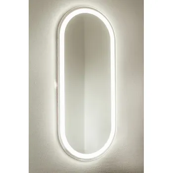 Stikla Serviss Spogulis ar LED apgaismojumu PATRIZIA 110x55cm