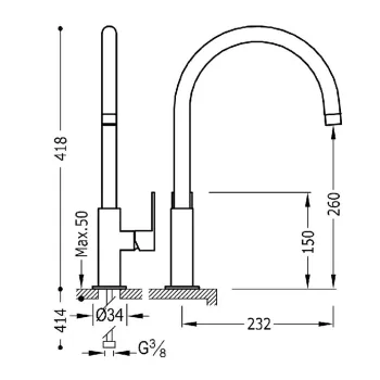 LOFT-TRES Virtuves izlietnes jaucējkrāns, balts 20044002BM