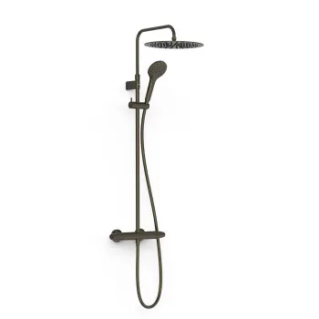 Dušas sistēma TRES OVER WALL Termostata ar stacionāro un rokas dušu, 19038705KMB