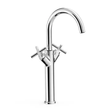 TRES MONT BLANC Paaugstināts izlietnes jaucējkrāns, hroms 28380301