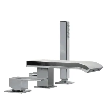 Cuadro-TRES 3-daļīgs vannas jaucējkrāns ar kaskādi, 10616102