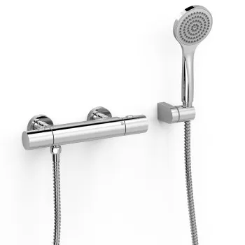 TRES OVER-WALL Dušas termostata jaucējkrāns ar dušu, hroms 19016419