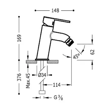 LEX-TRES Virtuves izlietnes jaucējkrāns, hroms 181436