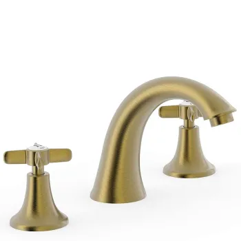 TRES Clasic 3-daļīgs Izlietnes jaucējkrāns, vecināts misiņš matēts 24210601LM