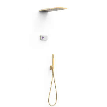 Dušas sistēma TRES Shower Technology ar termostatu, Rozā Zelta 09286551OPM