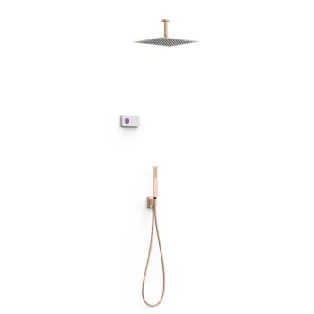 Dušas sistēma TRES Shower Technology ar termostatu, Rozā Zelta 09286564OPM
