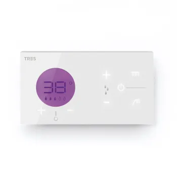 Dušas sistēma TRES Shower Technology ar termostatu, Rozā Zelta 09286563OPM